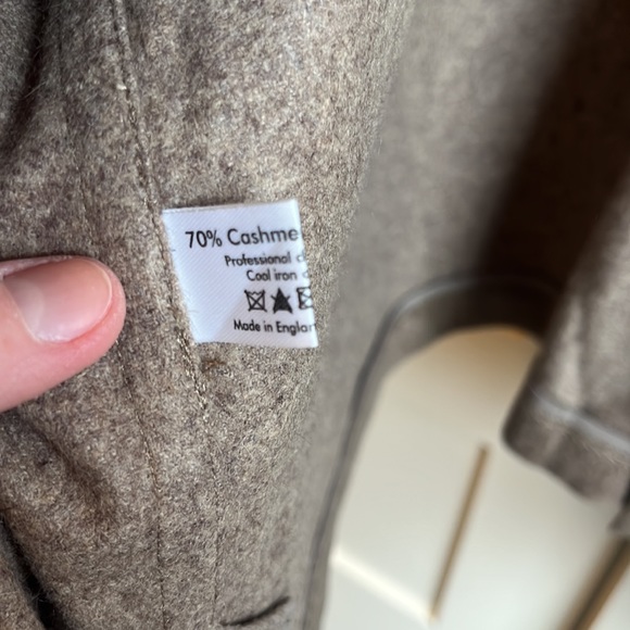 Eskandar cashmere mink tan brown swing jacket open oversized flowy size 1 - Picture 4 of 15